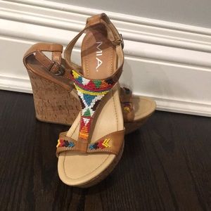 MIA tribal beaded wedge